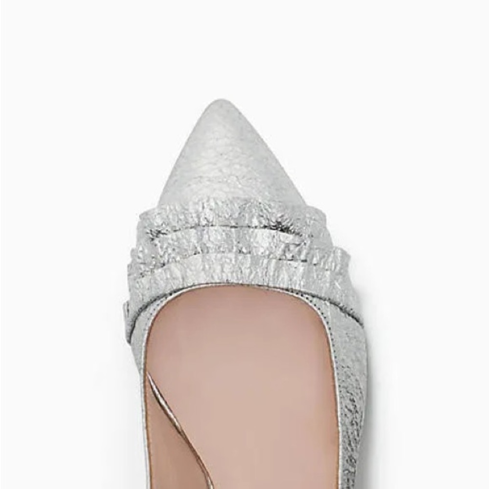 Kate Spade Oliene Silver Slingback Heels - Picture 16 of 16